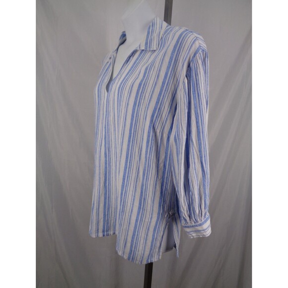 CAbi Linen Blend Pacific Popover Tunic Top Size XL Lagenlook Coastal - Picture 3 of 9